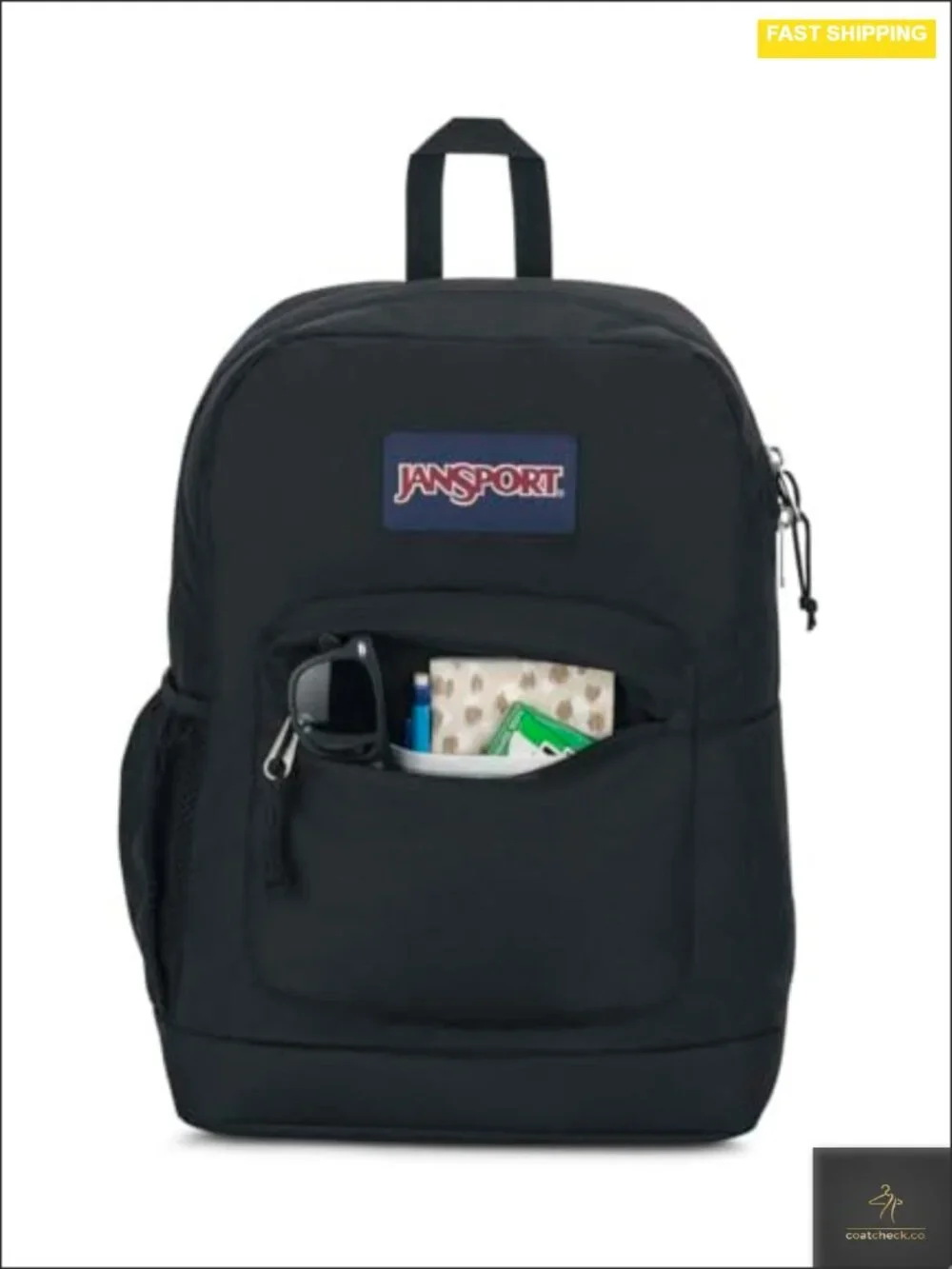 Large Main Compartment Backpack with Padded Laptop Sleeve, Water Bottle Pocket